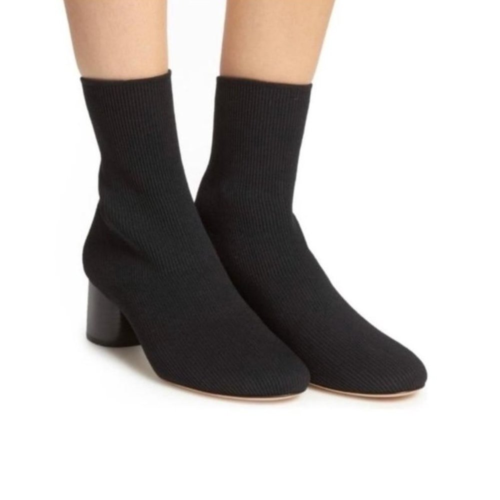 Vince Tasha Black Knit Booties